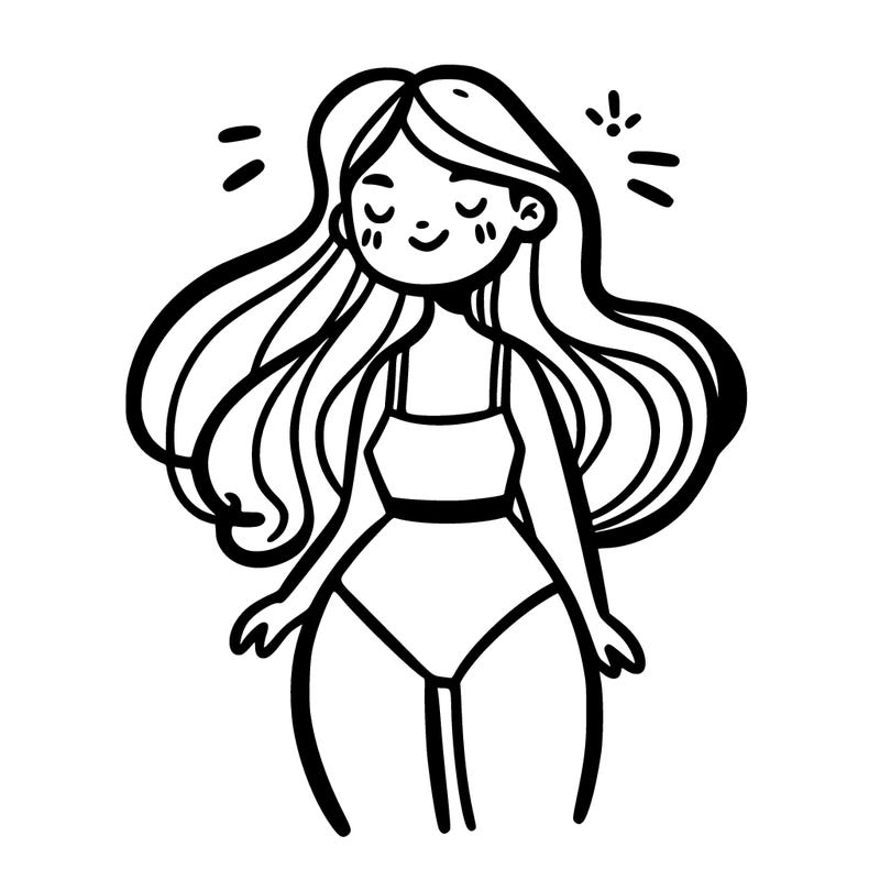 girl in swimsuit
