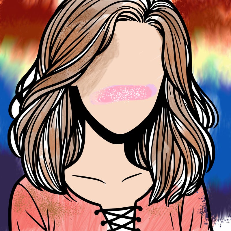a girl realistic faceles