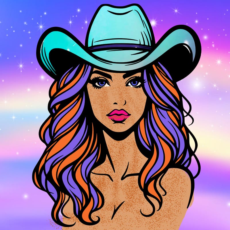 woman with cowboy hat