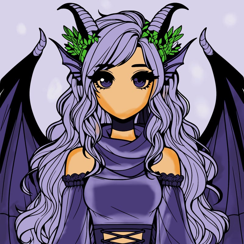 realistic girl with dragon wings horns and a tail