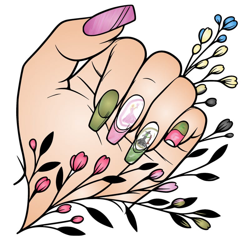 nails with french tip