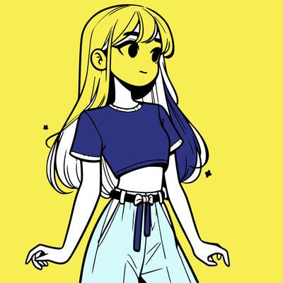 girl in a cute crop top