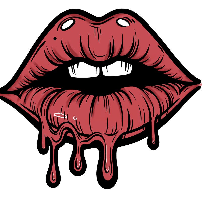 lips that look realistic and drip