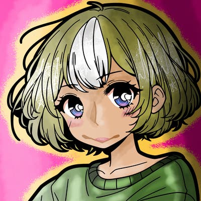 cool anime girl with short hair