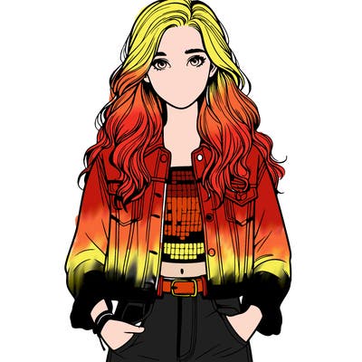 realistic teenage girl