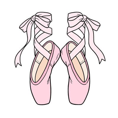 ballet shoes point no person