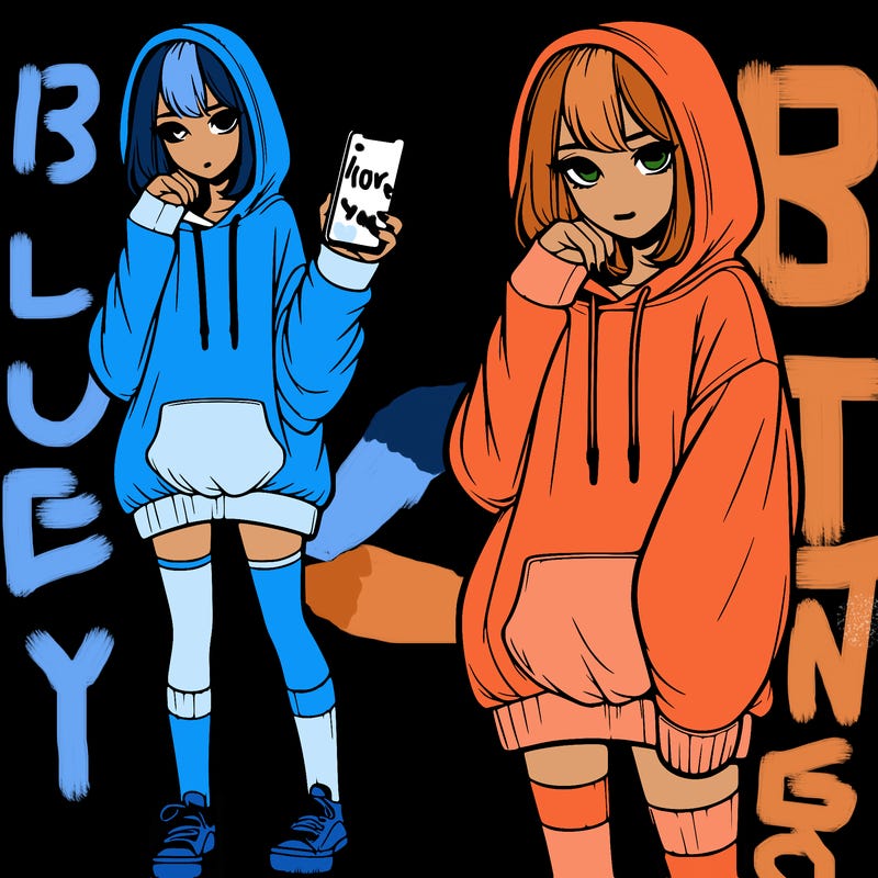 realistic girl who looks tired and is wearing an oversized hoodie and knee high socks and is holding a phone