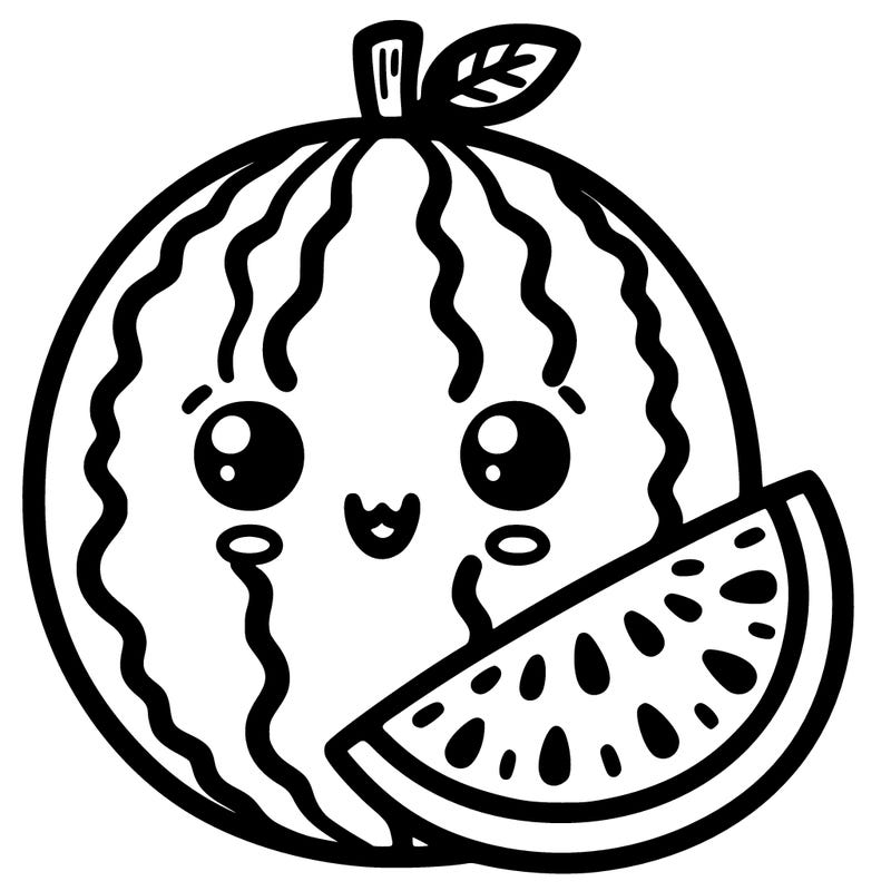 watermelon with a watermelon slice