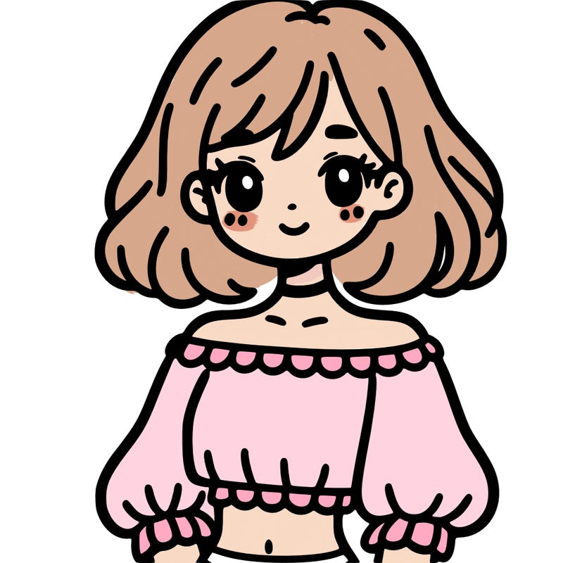girl in a cute crop top