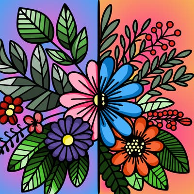 flowers split