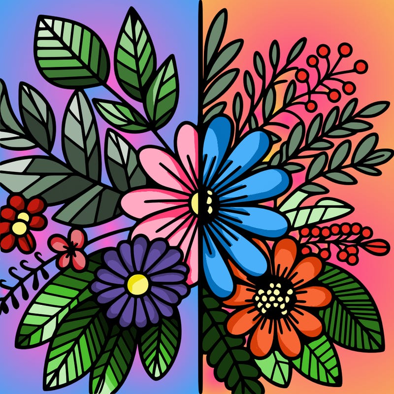 flowers split