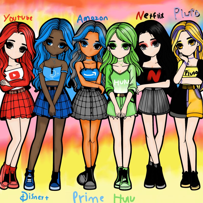 a group of girls realistic