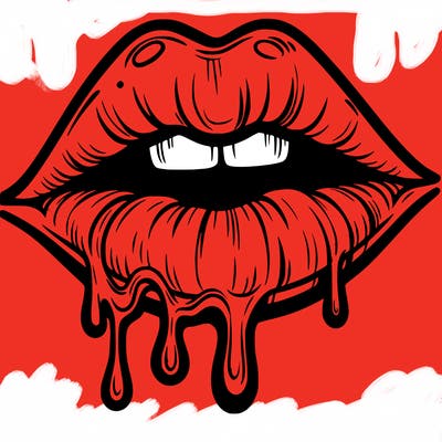 lips that look realistic and drip