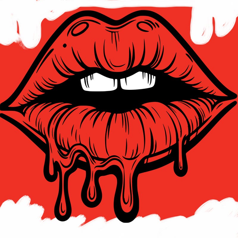 lips that look realistic and drip