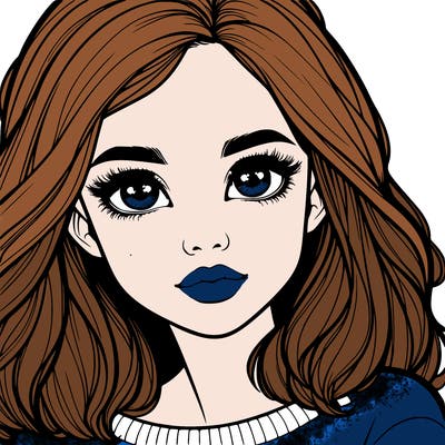 realistic girl whith cute eyes