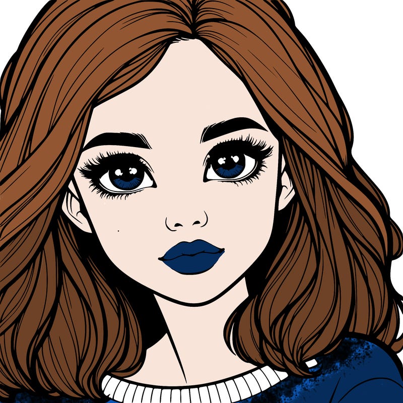 realistic girl whith cute eyes