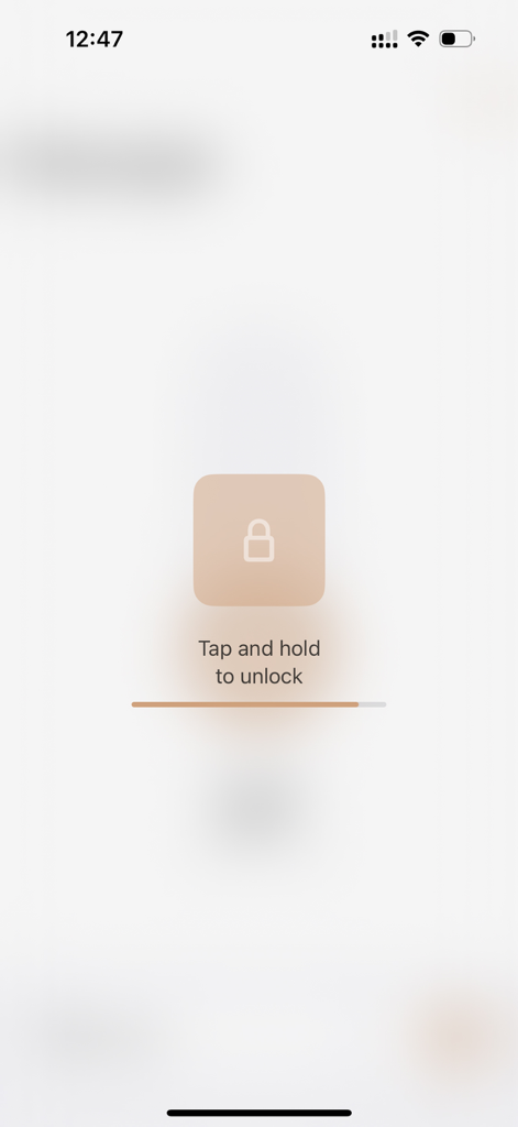 Vibrator・Massager Vibrate App - Interface of the massager app showing a tap and hold to unlock button with a lock icon