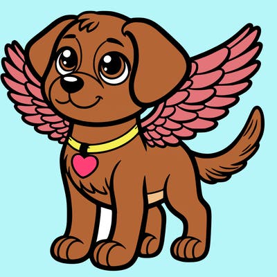 dog with wings