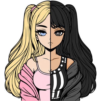 realistic girl split