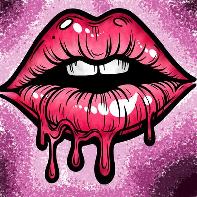 lips that look realistic and drip
