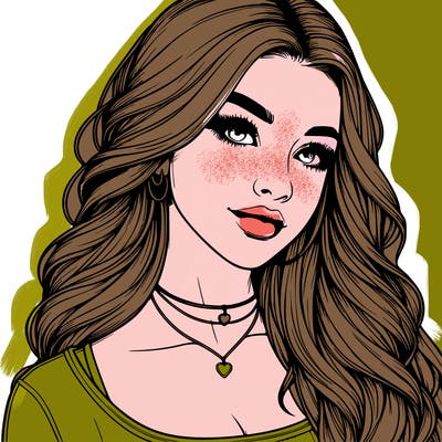 detailed realistic girl