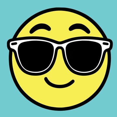 emoji with sunglasses