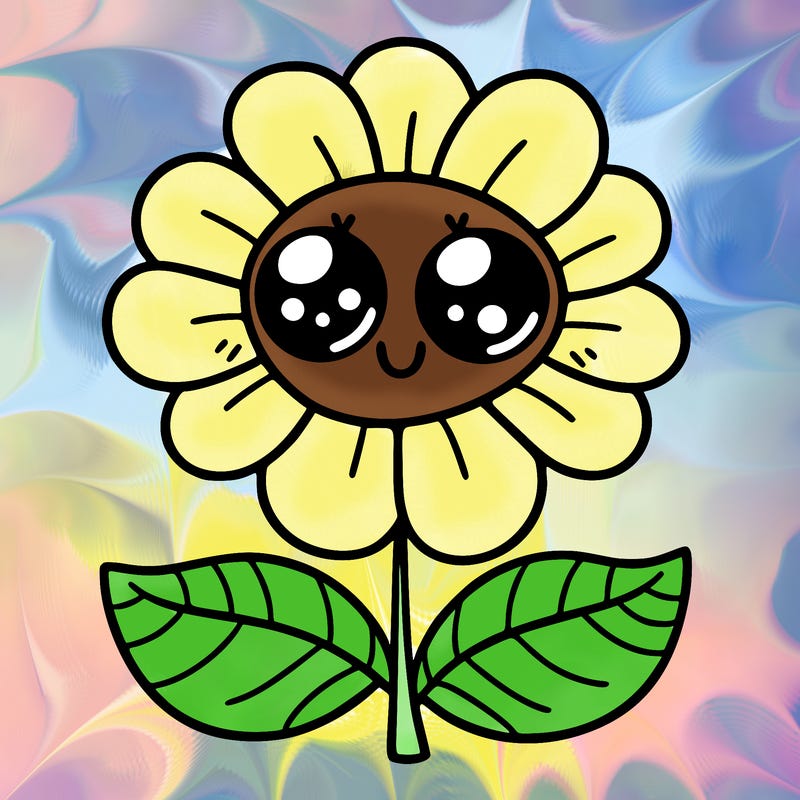flower with eyes