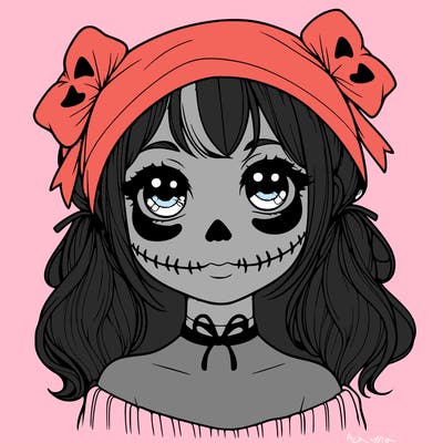 realistic girl halloween