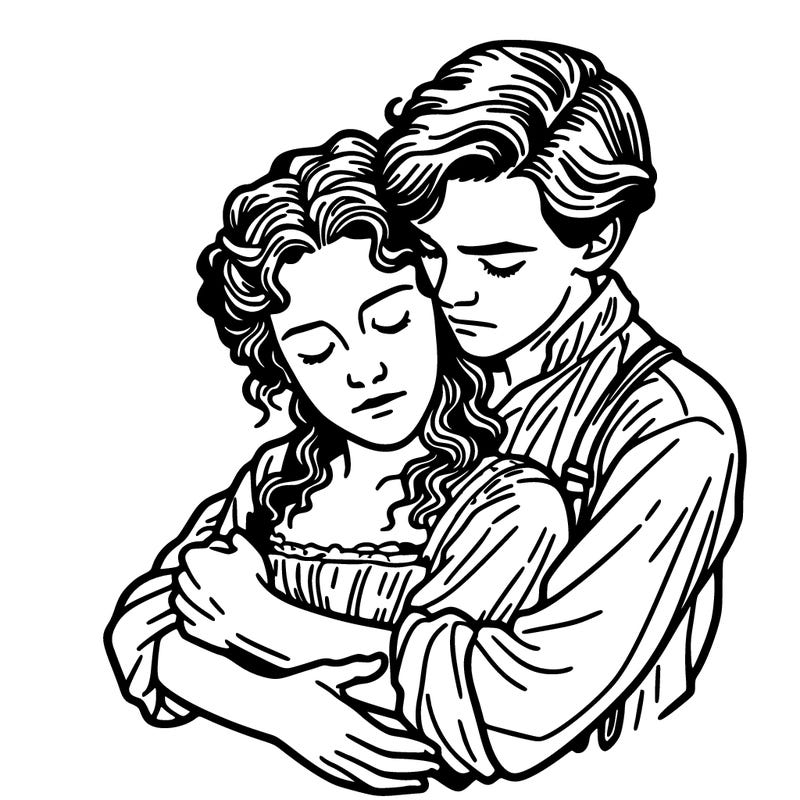 titanic jack rose hugging each other