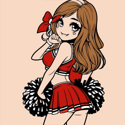 realistic cheerleader