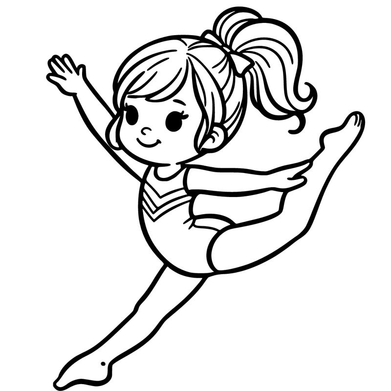 girl doing gymnastics