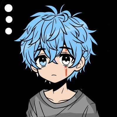 boy. messy hair anime