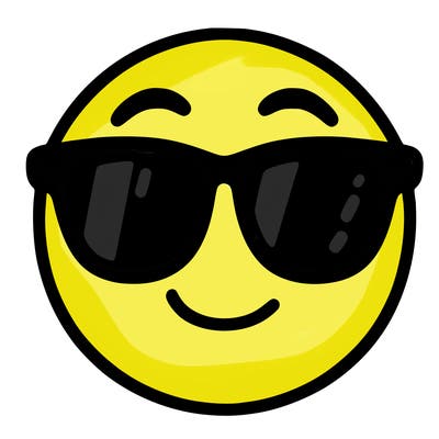 emoji with sunglasses