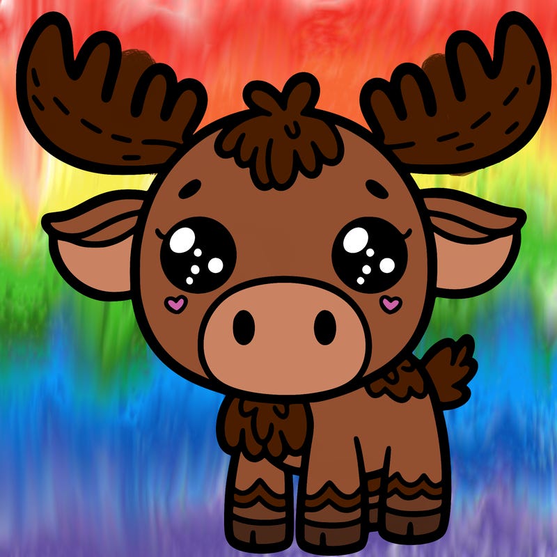 cute moose