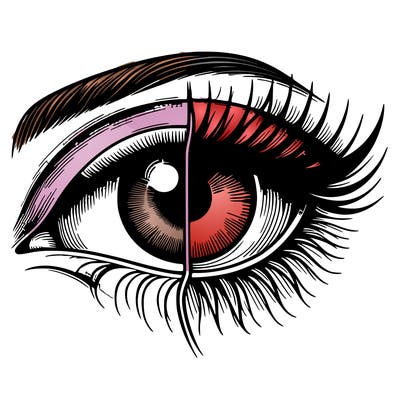 realistic eye split