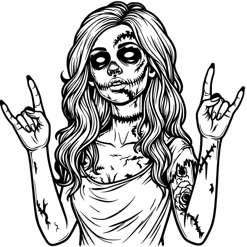 realistic zombie girl