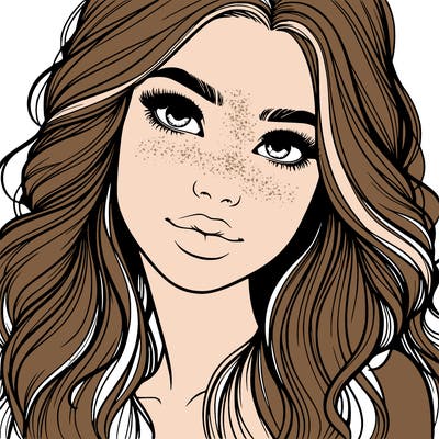 beautiful realistic girl