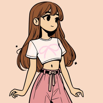 girl in a cute crop top