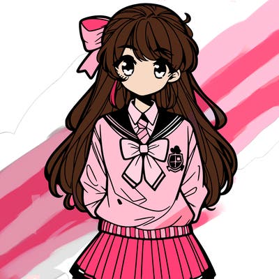 preppy anime girl