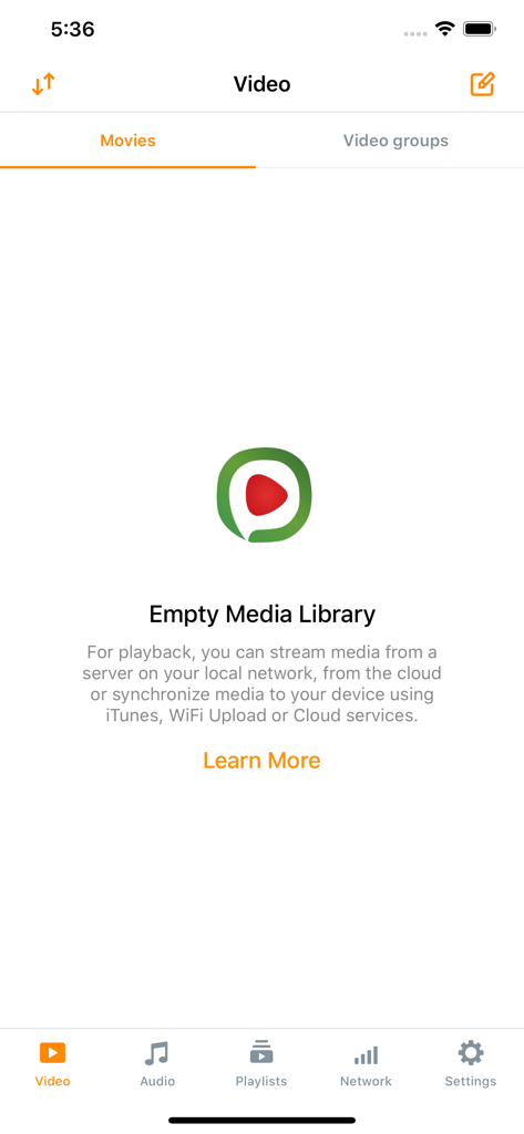 SPlayerX Pro - SPlayerX Pro video library interface showing media synchronization options