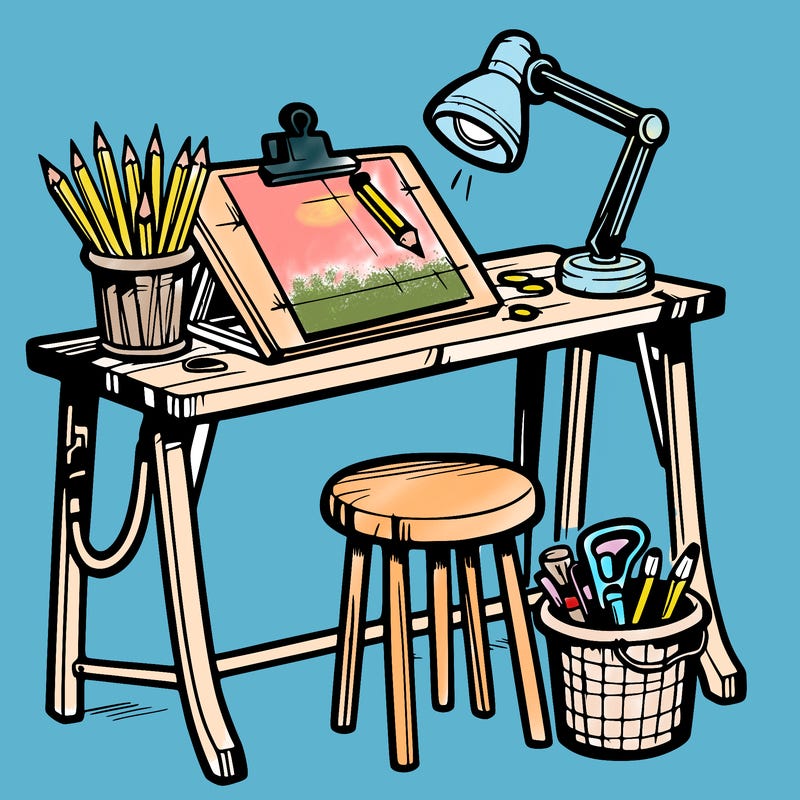 artist desk