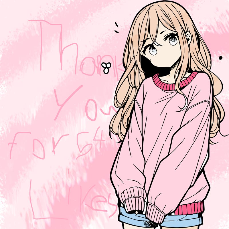 manga teen girl  in a sweater and baggy pants