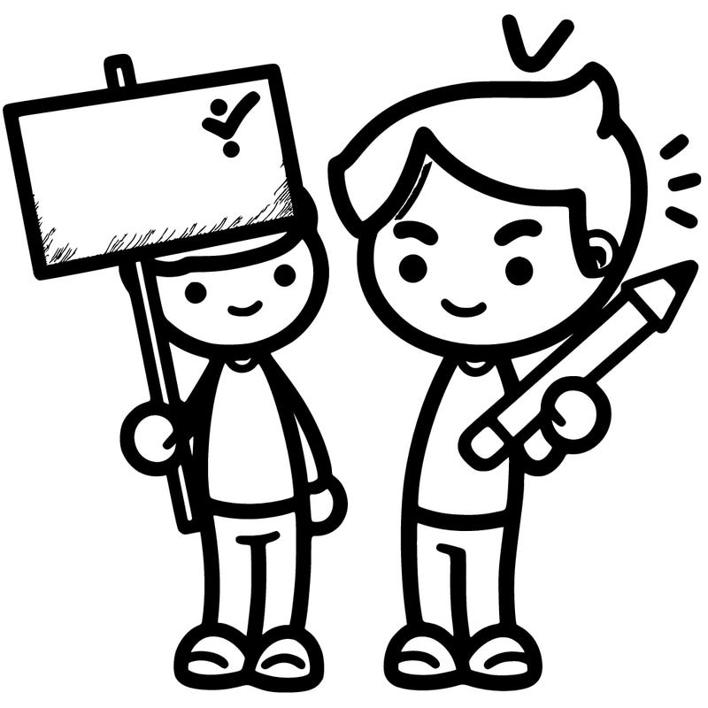 a person holding a sign