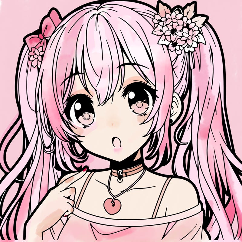 pretty anime girl