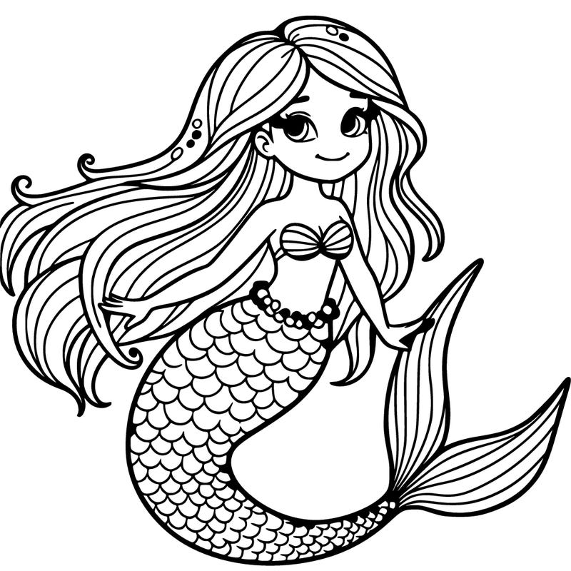 mermaid easy realistic