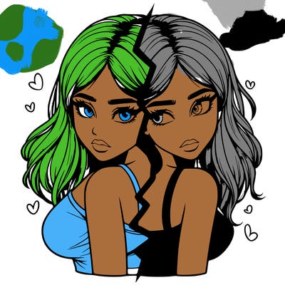 realistic girl split