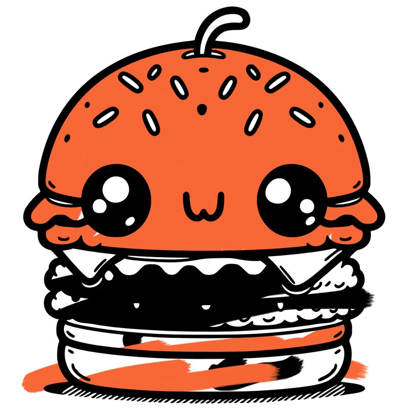 burger cute