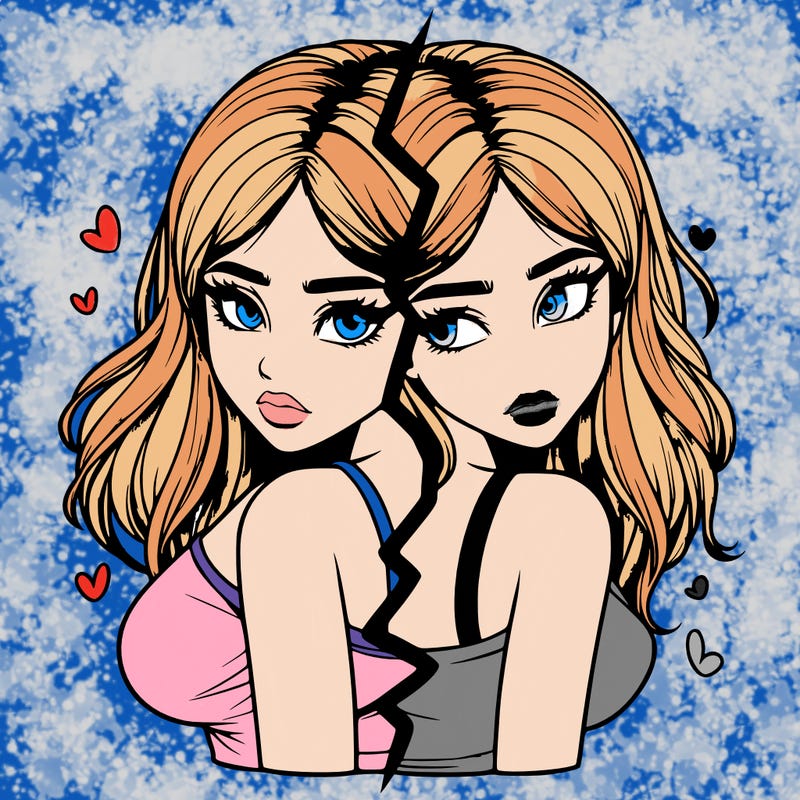 realistic girl split