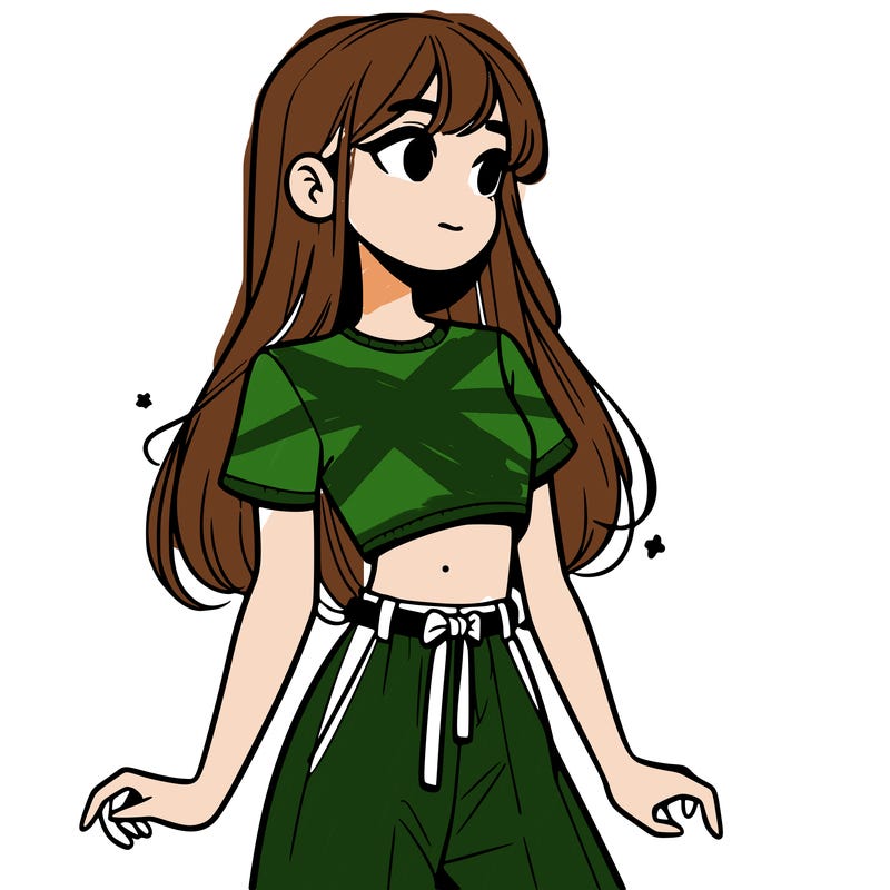 girl in a cute crop top