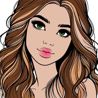 beautiful realistic girl